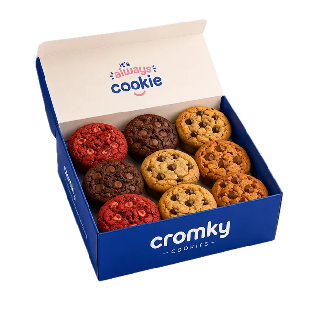 Caja Compartir Cromky con cookies