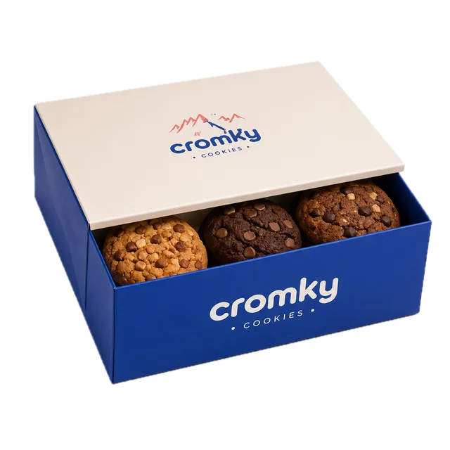 Caja Cromky con cookies